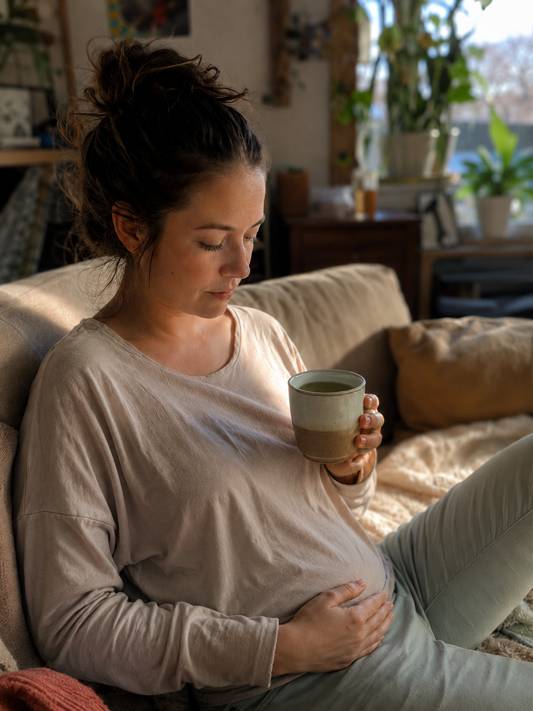 surrogate resting in early pregnancy first trimester