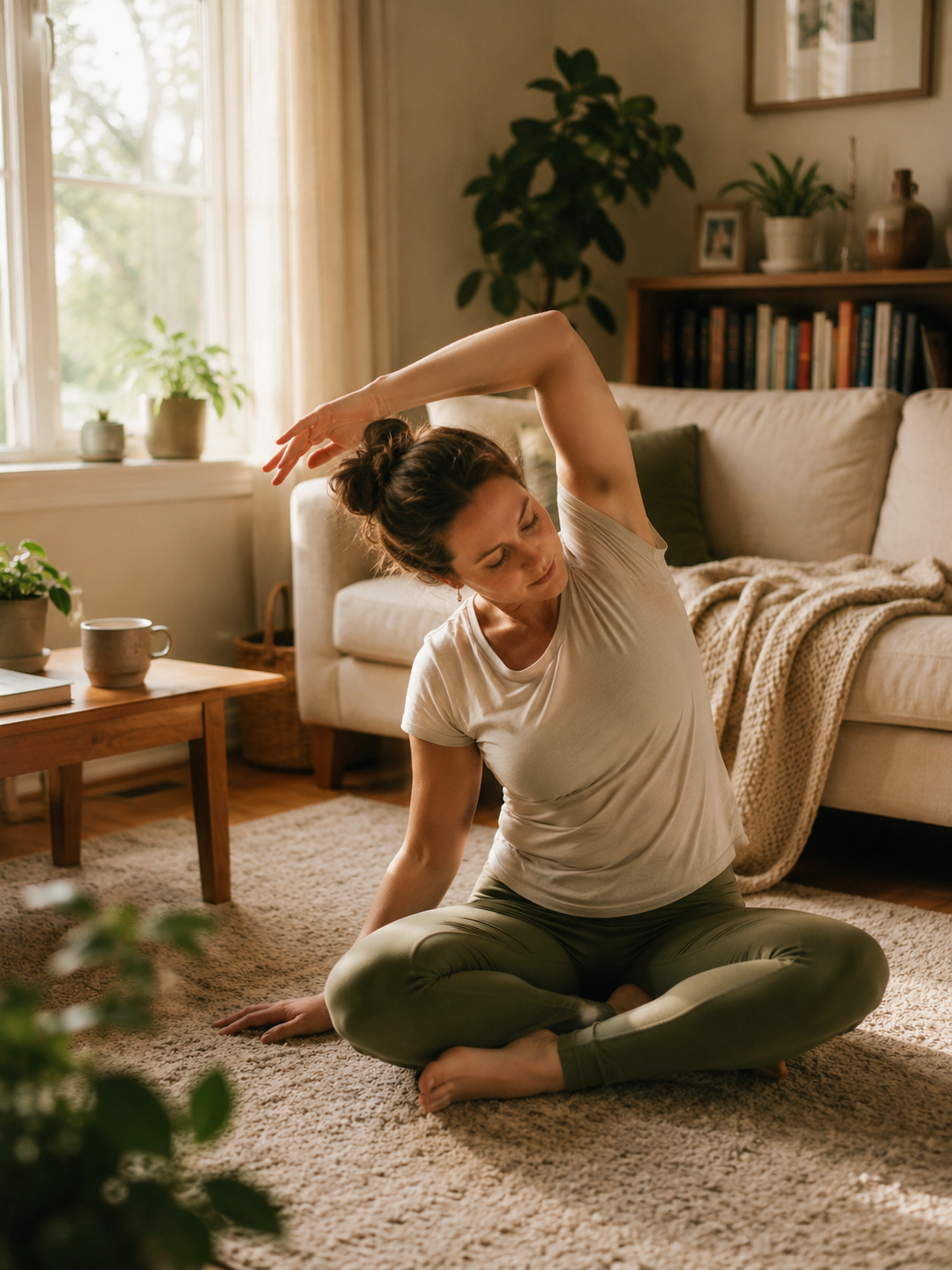 surrogacy postpartum recovery resting at home — placeholder
