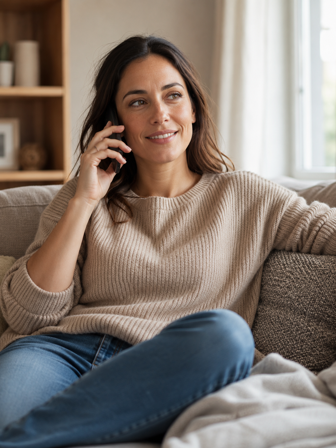 surrogate agency benefits — coordinator supporting surrogate by phone at home