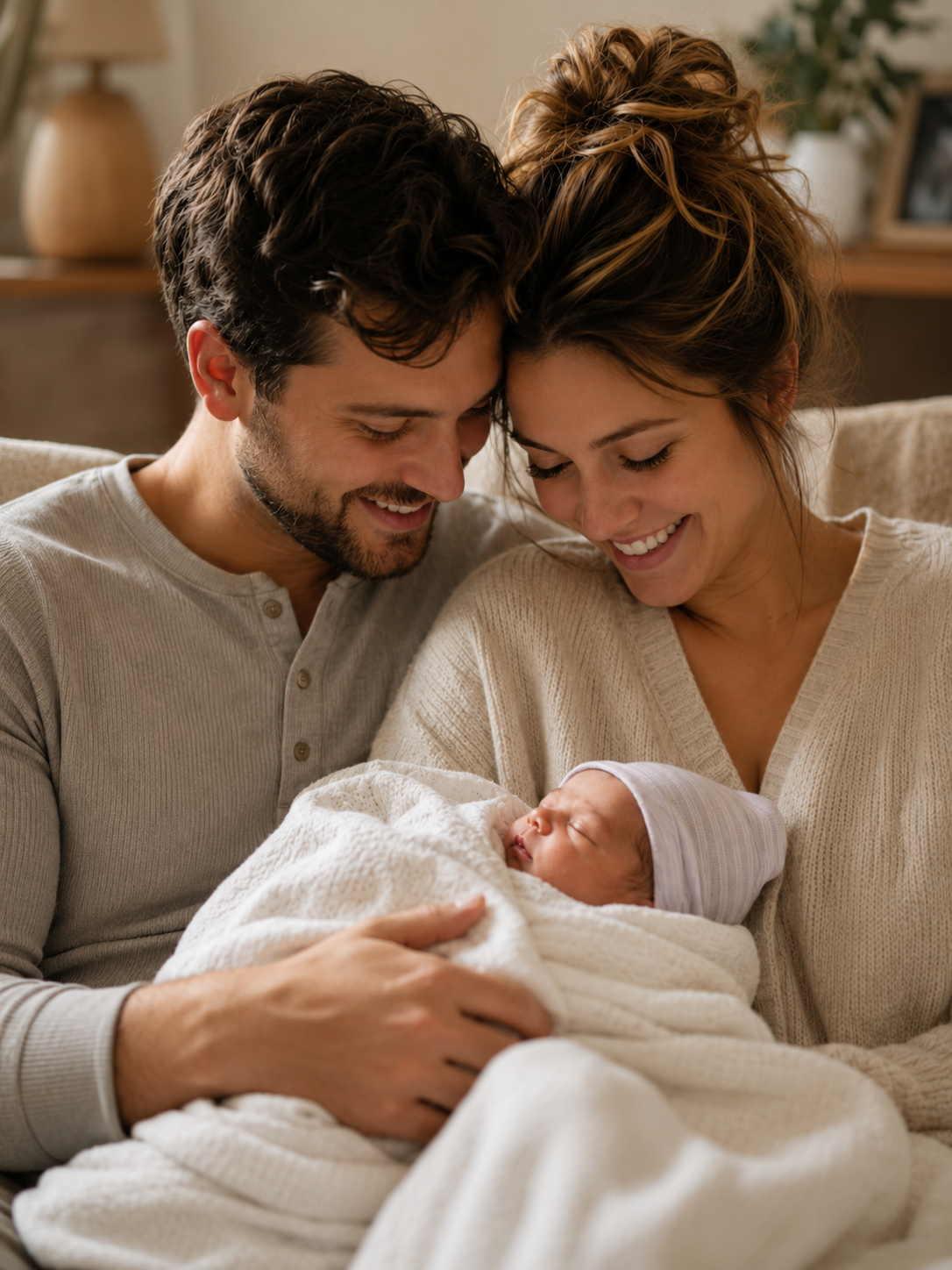 why become surrogate — happy family holding their newborn baby